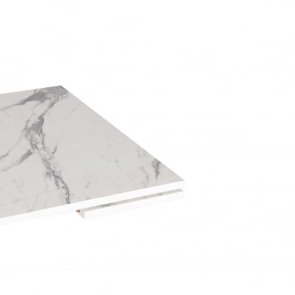 Стол ВИГО ЛДСП/ХПЛ/металл, 120 кс 80 кс 30 х 30 х 75 см, Мрамор светлый/белый / VIGO ЛДСП/HPL/металл, x x_7