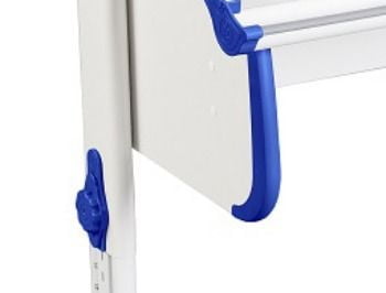 Стол универсальный трансформируемый Парта 1/75-40 Белый Синий / Parta_1