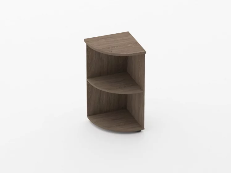 Стеллаж угловой низкий Глассй 6.08.20 Дуб Верцаска / Glassy_0