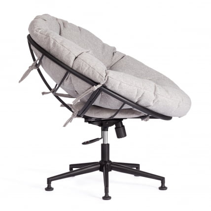 Кресло CЛОУДЕ рогожка/металл, 97х98х90-96см, серо-бежевый, 3М 16/2 / CLOUDE 3M_2