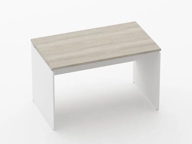 Стол прямой Дека ЛДСП каркас 75.07.12 Дуб Сантана светлый/Белый / Deka_0