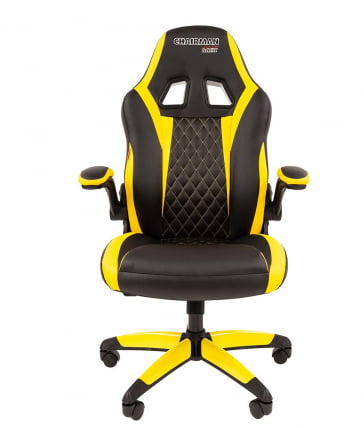 Кресло геймерское CХАИРМАН ДРАЙВ (ГАМЕ) 15 Черный Желтый / CHAIRMAN (GAME)_2