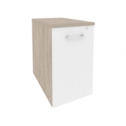 Тумба низкая выдвижная приставная / опорная ОНИКС О.ВТПО-1.7 Дуб Аттик/Белый / ONIX O.VTPO-1.7_0