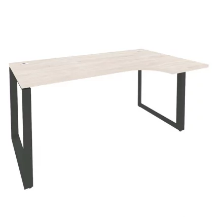 Стол эргономичный правый на О-образном м/к ОНИКС О.МО-СА-1Р Денвер Светлый/Антрацит / ONIX O.MO-SA-1R_0