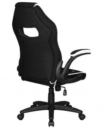 Кресло игровое ДОБРИН РИCК (черно-белый) / DOBRIN RICK_3