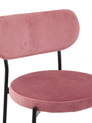 Стул полубарный Барбара (Б) велюр Пыльно-розовый_6