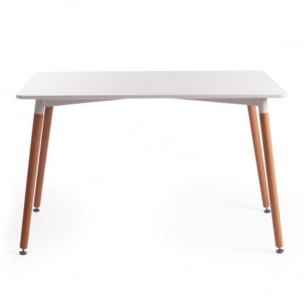 Стол ДЖОХН (мод. Т1001) МДФ/дерево, 80 х 120 х 75 см , Вхите (Белый) / Натурал (натуральный) / JOHN (mod. T1001) White Natural_1