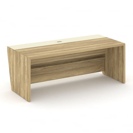 Стол руководителя прямой без тумбы Корнер CОР.СР-20 Гикори Песочный Ваниль / Corner COR.SR-20_1