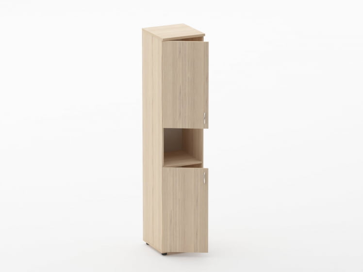 Шкаф высокий закрытый с нишей Твин 16.16.15Л Туя / Twin_1