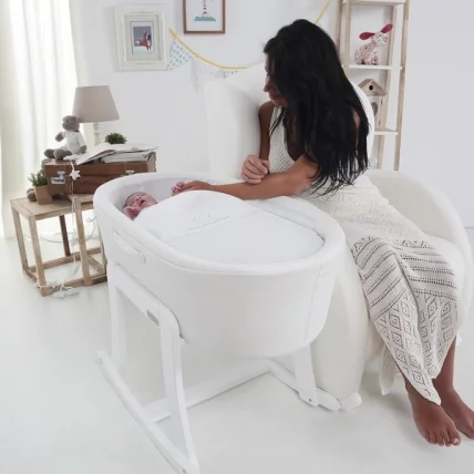 Кресло-качалка Микуна Винг/Флор вхите/вхите искусственная кожа / Micuna Wing/Flor white/white_5