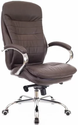 Кресло для руководителя Еверпроф Валенсиа М Экокожа Коричневый / Everprof Valencia M_0
