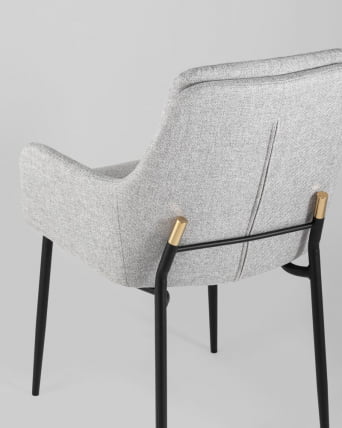 Кресло Саманта рогожка Светло-серый_6