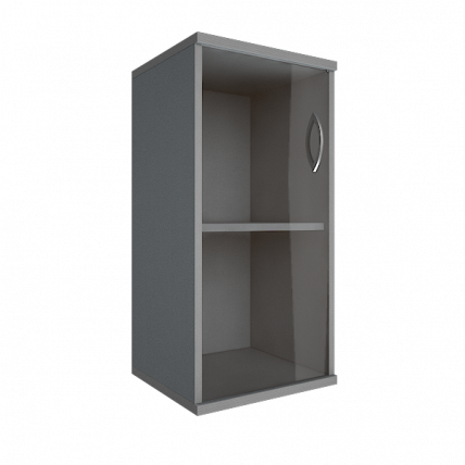 Шкаф низкий узкий левый Рива А.СУ-3.2 Л Серый / Riva_0