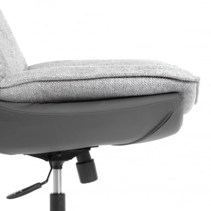 Кресло лаунж Космо велюр/букле (ХЙП)/экокожа, светло-серый/графит / Cosmo (HYP)/экокожа,_10