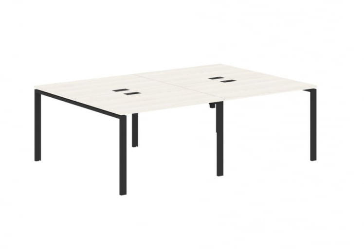 Бенч-система 4-местная ЕДИС ЕУВСТ 2316 Ясень Траун Черный / EDIS EUWST_0