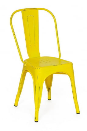 Стул ЛОФТ CХАИР (мод. 012) металл, 45*35*85см, желтый/йеллов винтаге / LOFT CHAIR (mod. желтый/yellow vintage_0