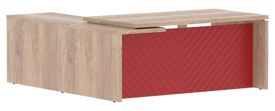 Стол руководителя правый Торр ЛУКС ТЛCТ 1820 Р Дуб Каньон Красный / Torr LUX TLCT R_0