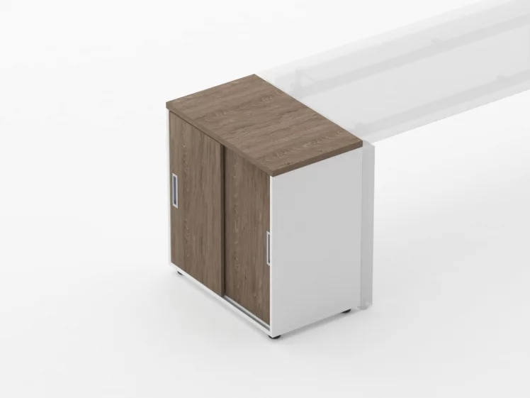 Тумба-купе Дека 9.02.07 Дуб Верцаска/Белый / Deka_2