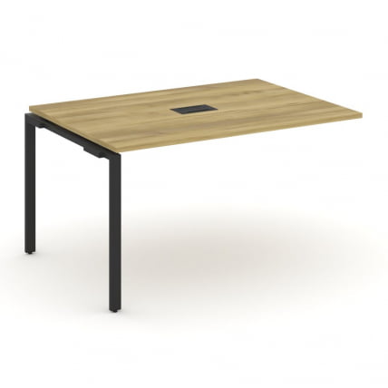 Проходной наборный элемент переговорного стола CОНCЕПТ CН.НПРГ-013 Дуб Винченцо Черный / CONCEPT CN.NPRG-013_0