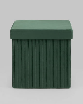 Пуф складной с ящиком Сторе Скуаре Зеленый / Store Square_3