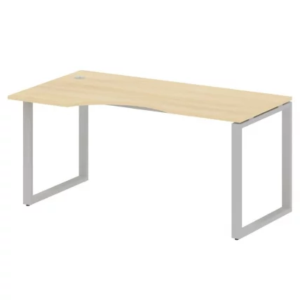 Стол криволинейный левый на О-образном м/к МЕТАЛ СЙСТЕМ БО.СА-1 Л Акация/Серый / METAL SYSTEM_0