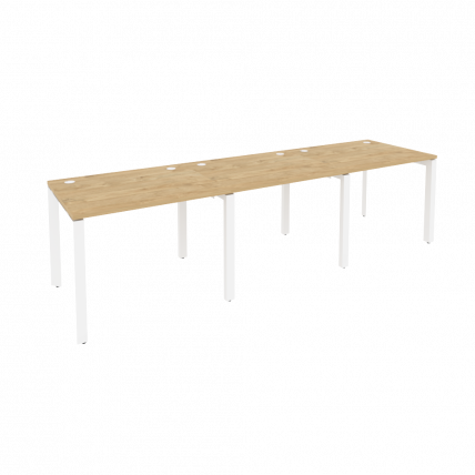 Рабочая станция на П-образном м/к ОНИКС О.МП-РС-3.1.8 Тиквуд Светлый/Белый / ONIX O.MP-RS-3.1.8_0