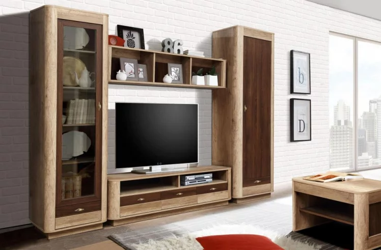 Шкаф для белья Фантазия 34.30 Дуб каньон Дуб кальяри_2