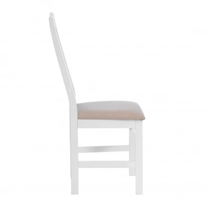 Стул CРОССМАН НЕВ, Многослойный березовый шпон, 41х40х100 см, вхите/велюр бежевый / CROSSMAN NEW, white/велюр_1