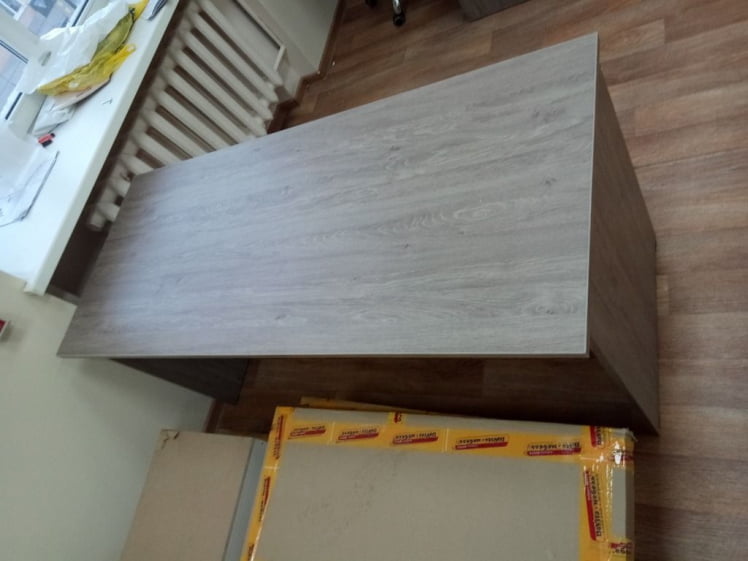 Стол прямой Твин 12.10.16 Дуб Верцаска / Twin_1