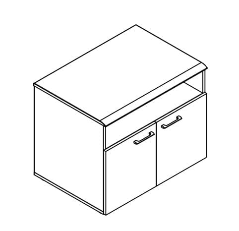 Тумба под оргтехнику ВПС 806 Дуб сонома / WPS_1