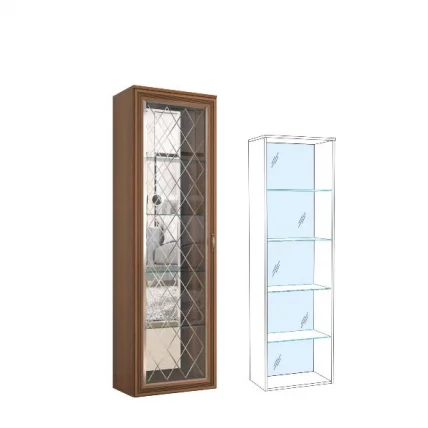 Пенал-витрина Ливорно ЛШ-7 Дуб Сонома_0