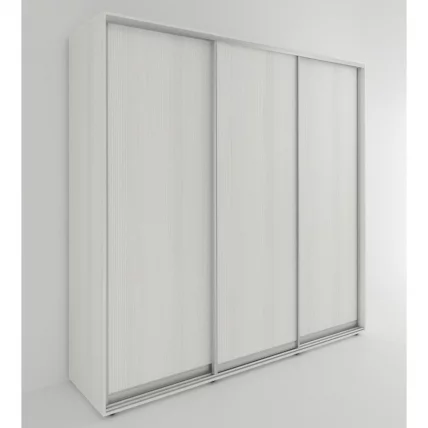 Шкаф-купе 3-х дверный Акцент-Сим Д 2100х600 Выбеленное дерево_0