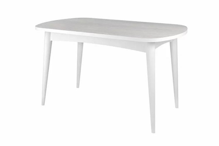 Стол раскладной Ялта с цилиндрическими опорами Белый Анкор светлый_0