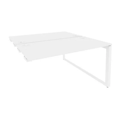 Стол-приставка двойной на О-образном м/к к опорым элем. ОНИКС О.МО-Д.СПР-3.7 Белый Бриллиант / ONIX O.MO-D.SPR-3.7_0