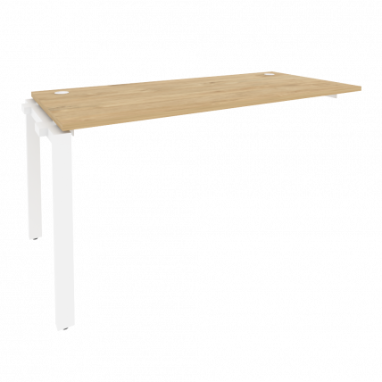 Наборный элемент рабочей станции на П-образном м/к ОНИКС О.МП-1.НРС-4.7 Тиквуд Светлый/Белый / ONIX O.MP-1.NRS-4.7_0