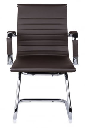 Кресло для посетителей CЛГ-620 ЛКСХ-C Бровн / CLG-620 LXH-C Brown_3