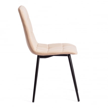 Стул CХИЛЛЙ МАКС Велюр/металл , 45 х 54 х 90 см , бежевый/черный / CHILLY MAX_1