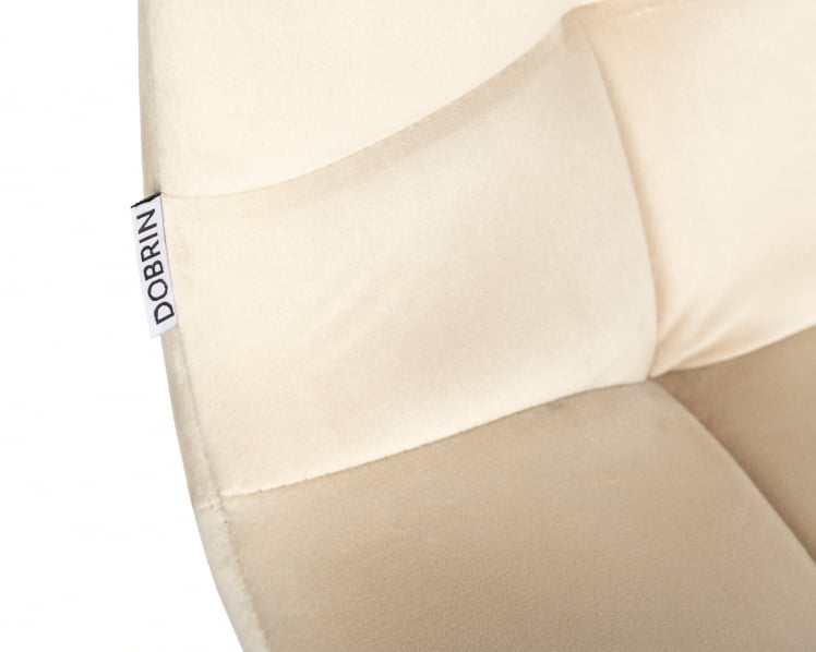 Стул барный ДОБРИН НИCОЛЕ (черные матовые ножки, кремовый велюр (108-113)) / DOBRIN NICOLE_6