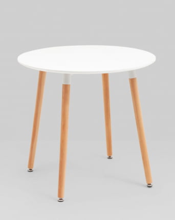 Стол круглый Рокки Нев Д=80 белый / New D=80_0