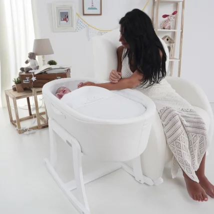 Кресло-качалка Микуна Винг Флор Вхите/Леатхеретте Грей / Micuna Wing Flor White/Leatherette Grey_5