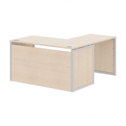 Стол письменный угловой левый КСТЕН-КП КСКПCТ 1415Х Л Бук Тиара Серый / XTEN-QP XQPCT 1415H L_0