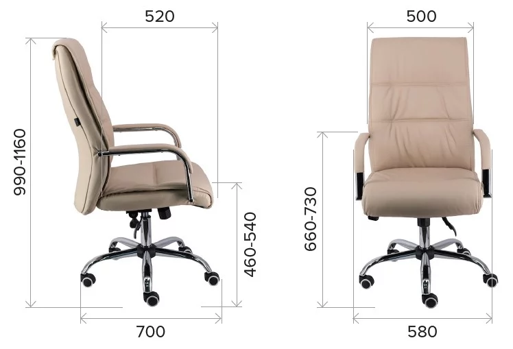 Кресло для руководителя Бонд ТМ экокожа Черный / Bond TM_3