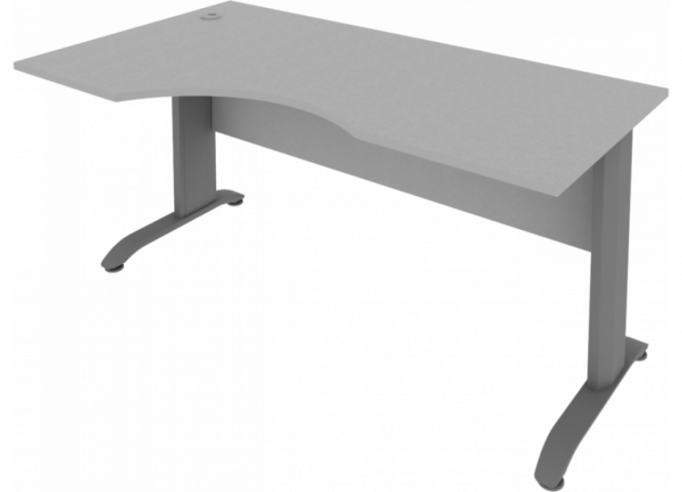 Стол криволинейный левый Рива ПЛ.СА-1 Л Серый / Riva_0