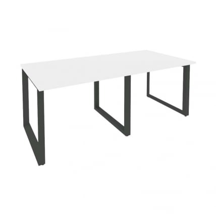 Стол переговорный (2 столешницы) ОНИКС О.МО-ПРГ-2.1 Белый Бриллиант/Антрацит / ONIX O.MO-PRG-2.1_0