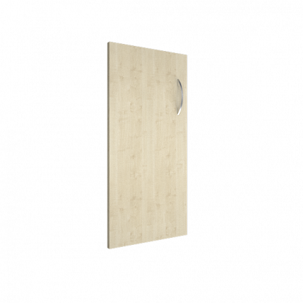 Дверь низкая левая Рива А.Д-3 Л Клен/Металлик / Riva_0