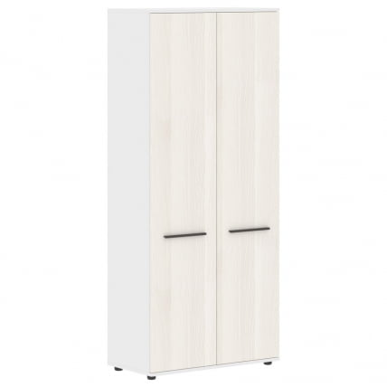 Шкаф с глухими дверьми ЕДИС ЕХCС 85.1 Ясень Траун Мокко Белый / EDIS EHCS_0