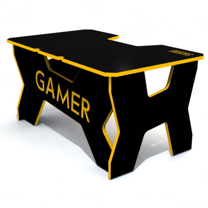 Стол геймерский Генериc Комфорт Гамер2/ДС/НИ Желтый Черный / Generic Comfort Gamer2/DS/NY_0