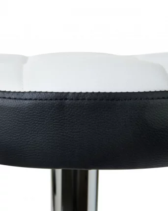 Табурет барный ДОБРИН БРУНО Бело-черный / DOBRIN BRUNO_3