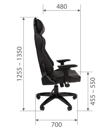 Кресло геймерское CХАИРМАН ДРАЙВ (ГАМЕ) 44 Черный-красный / CHAIRMAN (GAME)_4