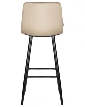 Стул барный ДОБРИН НИCОЛЕ (черные матовые ножки, мокко велюр (108-104)) 2 шт / DOBRIN NICOLE_5